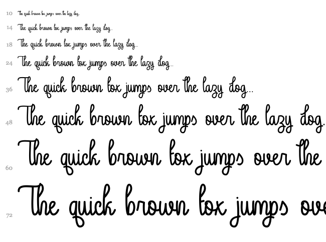 Guys My Age font waterfall